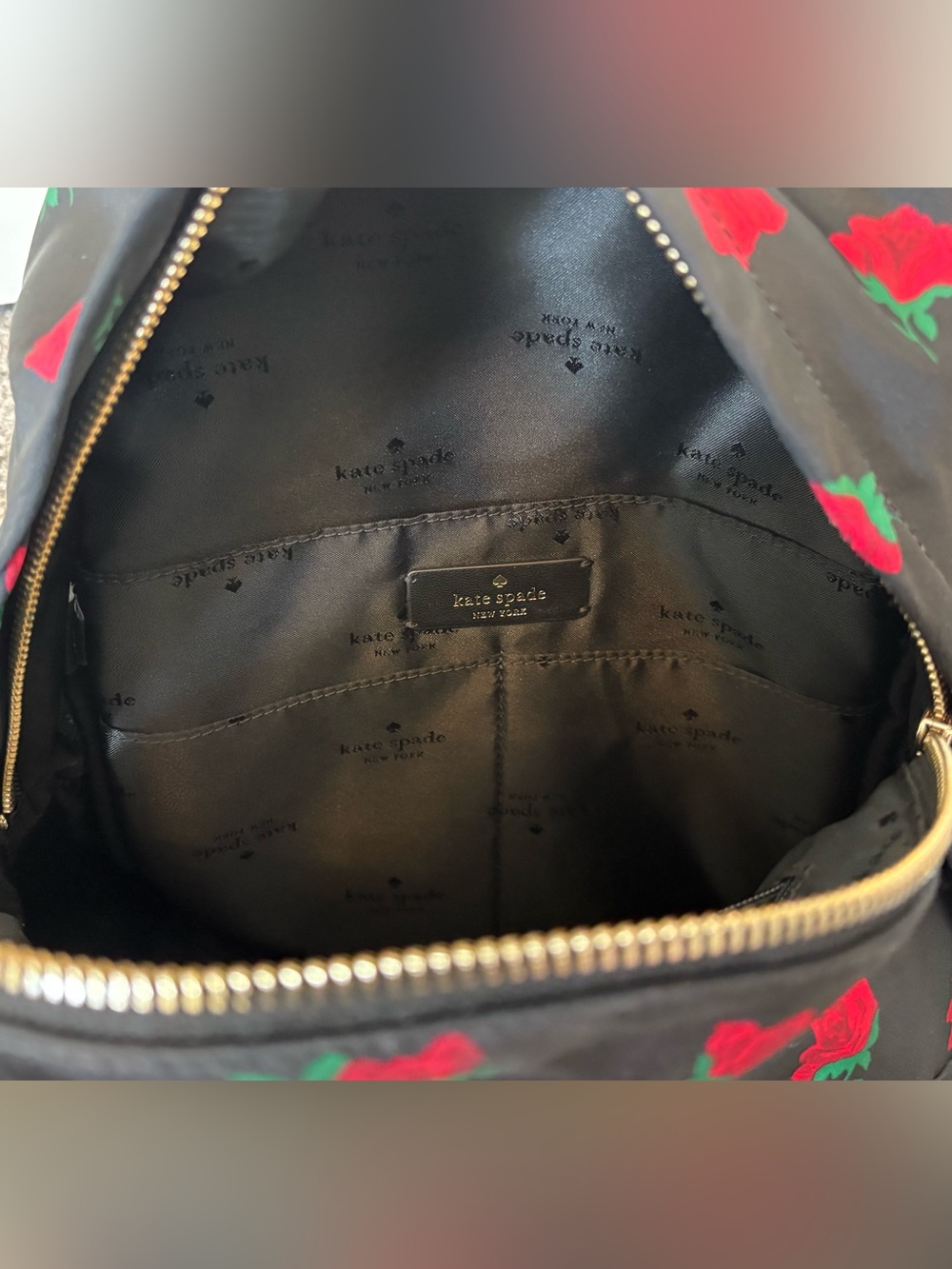 Kate Spade New York CHELSEA ROSE TOSS PRINTED MEDIUM BACKPACK - Picture 8 of 12